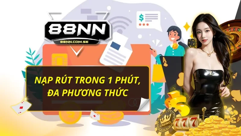 88NN - Thiên Đường Giải Trí Đẳng Cấp Và Chất Lượng Hàng Đầu 40 Dịch vụ nạp/ rút tiền an toàn, nhanh chóng qua nhiều cách